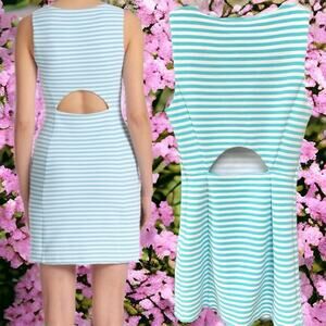 LILLY PULITZER WHITING SHIFT IN SHORELY BLUE STRIPE XXS